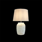 Table lamp with textured white base NZ