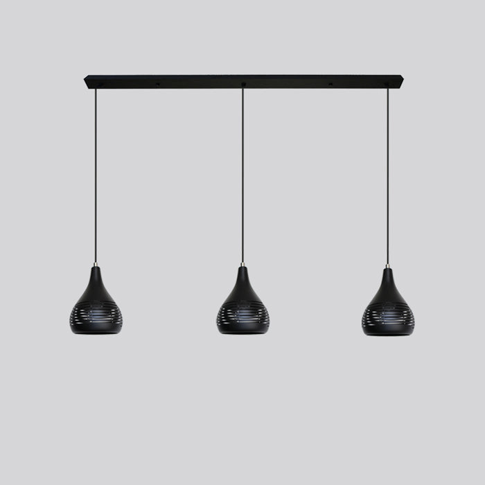 Pendant light Iron Black bar with ED216