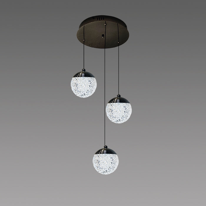 black LED pendant light modern lighting shop - eden lighting NZ