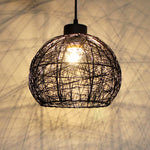 A black metal lampshade with a geometric pattern nz homes
