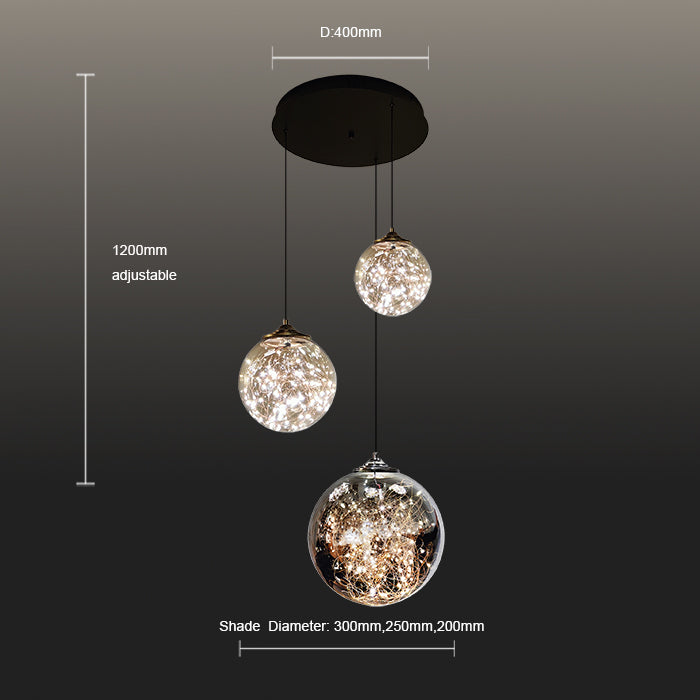 black matte pendant lights for modern kitchen Auckland size