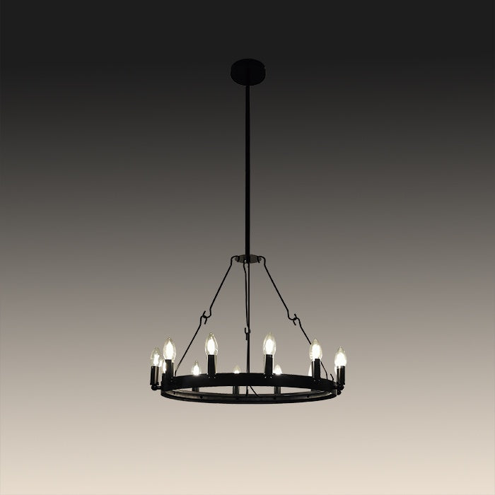black pendant chandelier for lounge Auckland