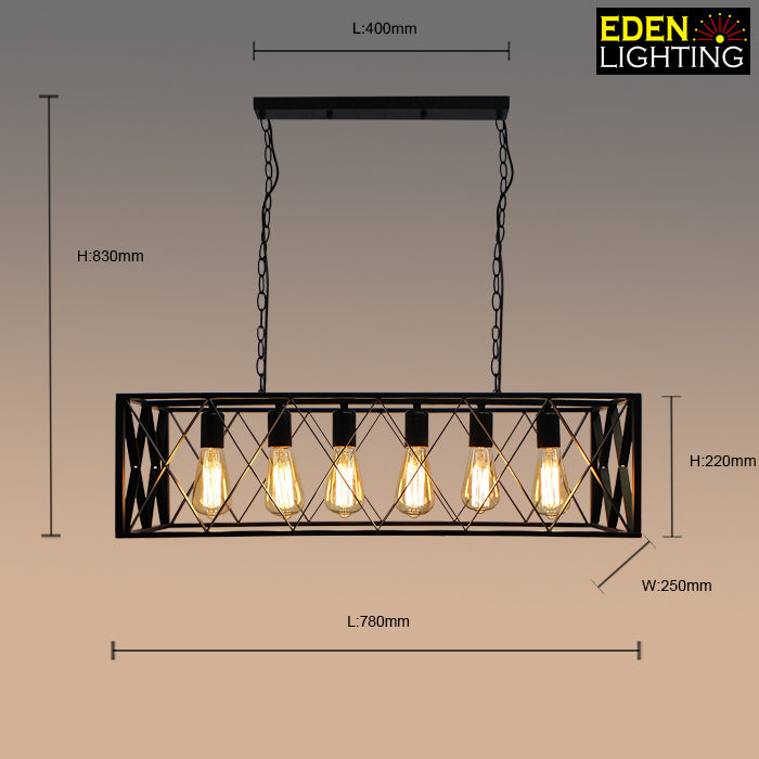black iron pendant light size nz