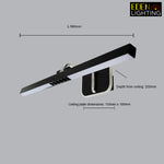 black wall light fixture with dimensions nz