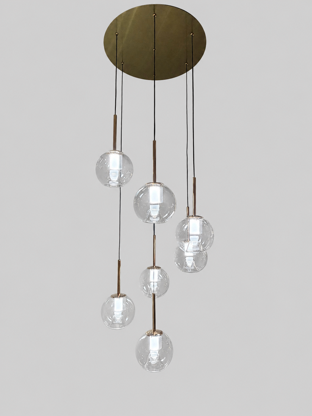 Contemporary multi-light LED pendant 6146-7