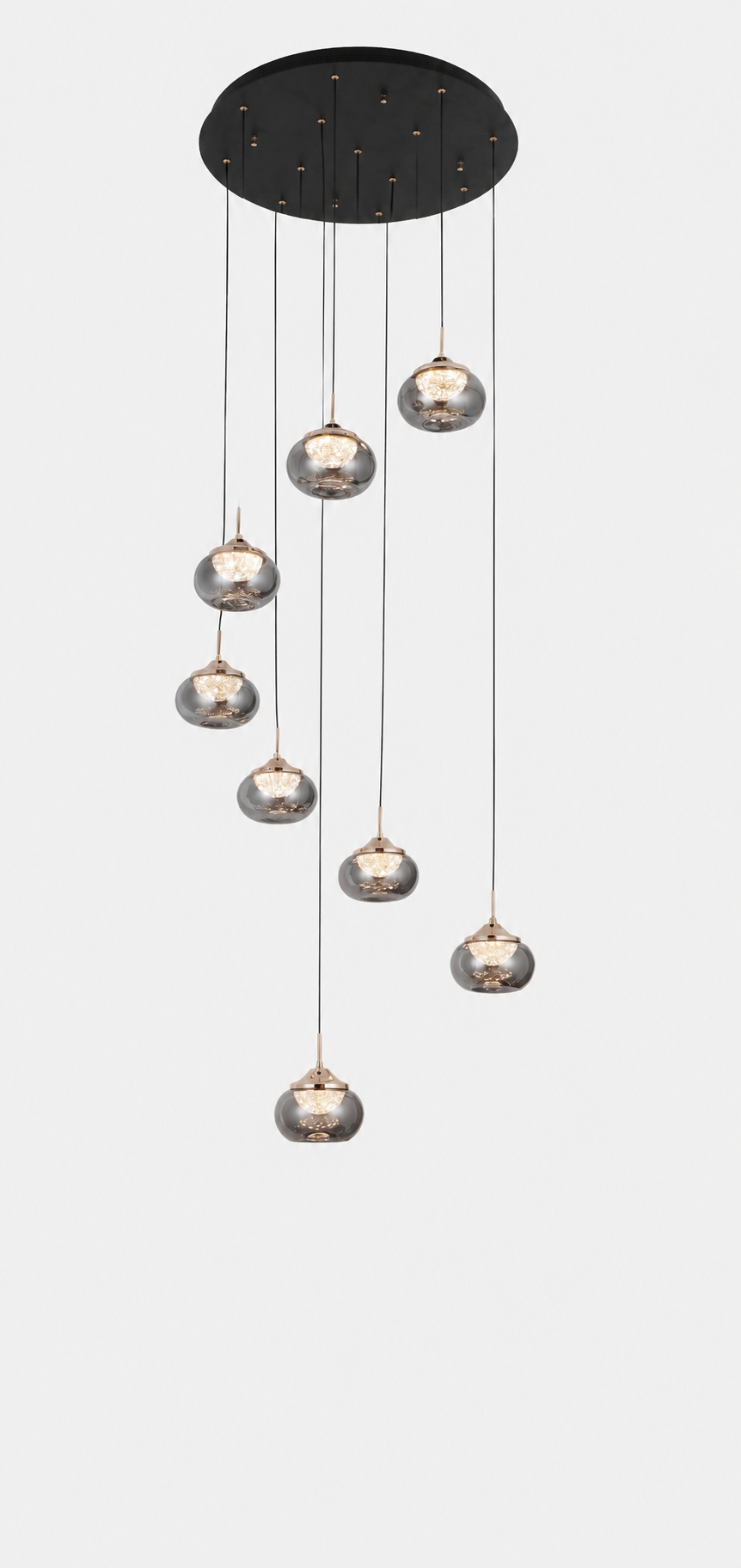 Contemporary cluster LED pendant light 2526-8