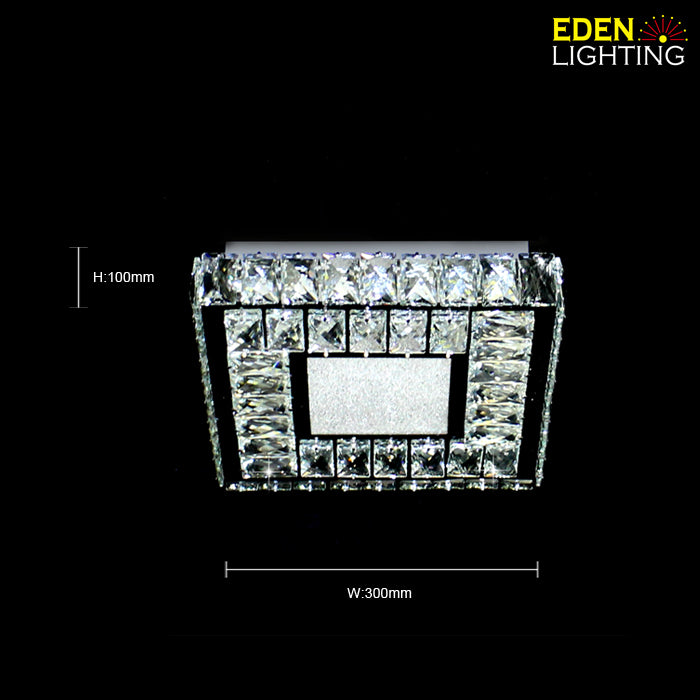 Auckland modern square ceiling light size