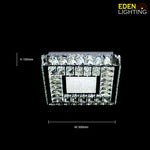Auckland modern square ceiling light size