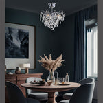 Dining room with a chandelier nz