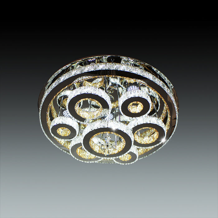 modern chrome ceiling light fixture for lounge area lighting store Auckland