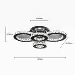 compact crystal flush mount for hallway  size nz