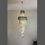 contemporary smoke clear crystal pendant light for modern home nz