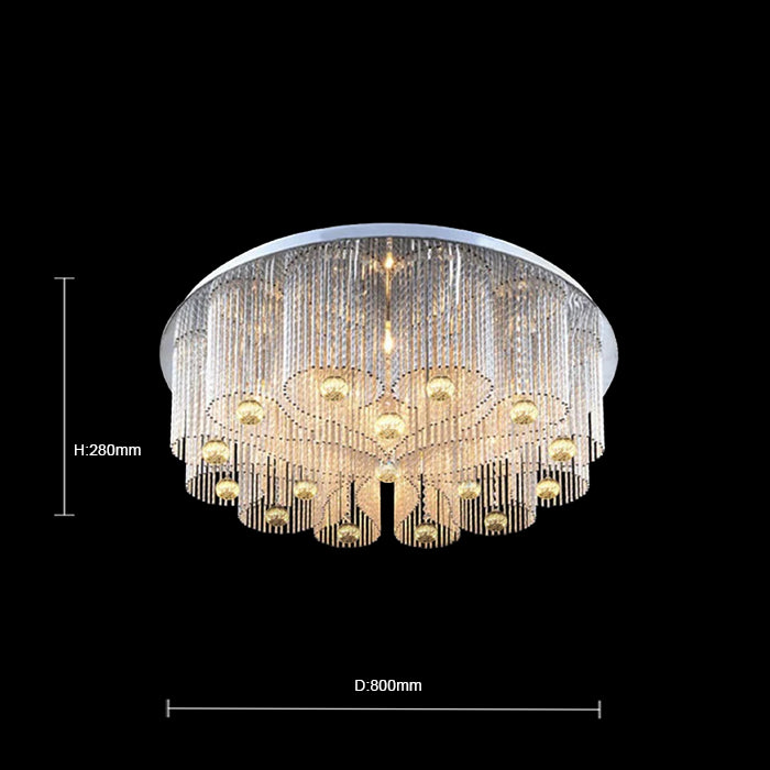 Chandelier with dimensions for entry nz