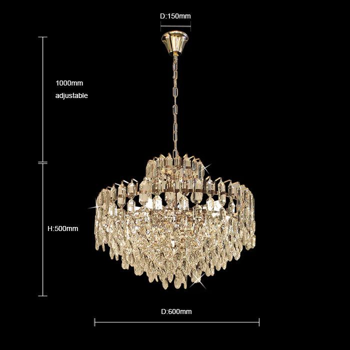 crystal chandelier size NZ