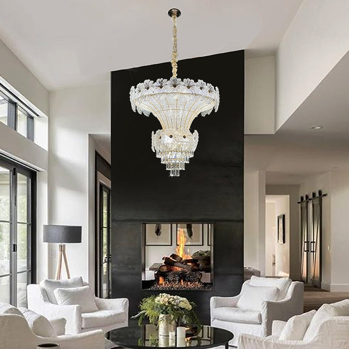 huge classic crystal chandelier for heritage home Auckland