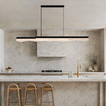 crystal pendant light above kitchen bench Auckland