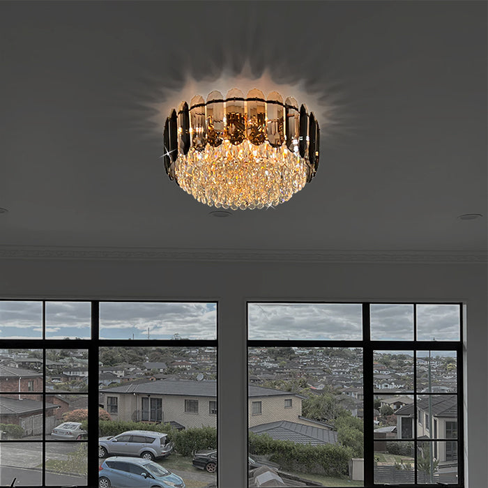 crystal smoke ceiling chandelier in the bedromm nz life 
