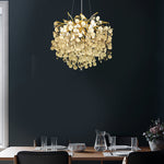 crystals pendant light in dining table interior lighting shop NZ