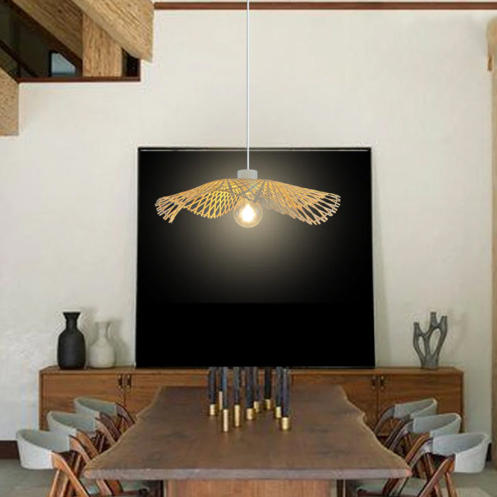 curved timber pendant light for designer homes auckland