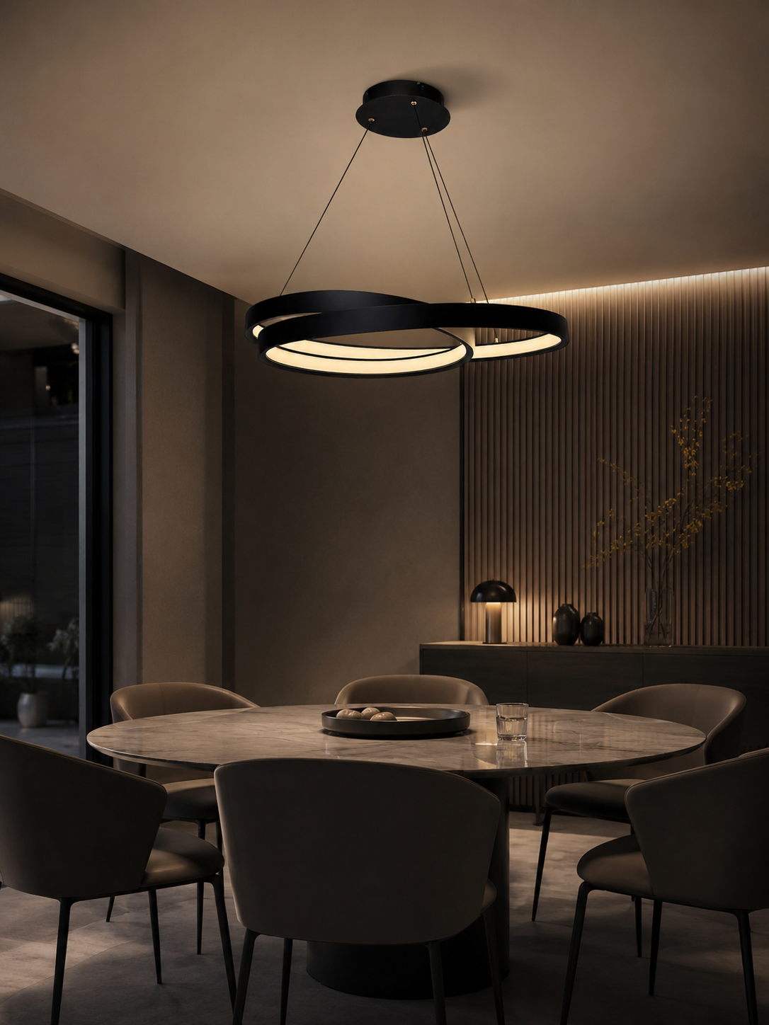 Modern LED Ring Pendant Light D2208-650