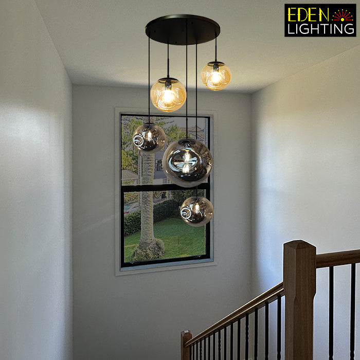 designer black pendant light entrance area New zealand