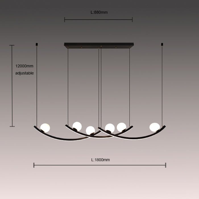 Bar lighting dimension diagram dining area NZ