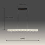 Chandelier with dimensions indicated nz