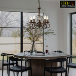 Dining table brown pendant light - eden lighting Auckland