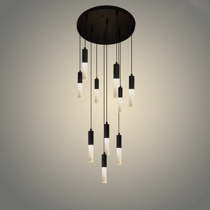 LED Pendant light Color change Black ED500-10-150