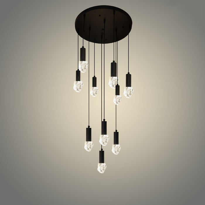 LED Pendant light Color change Black ED500-10-52