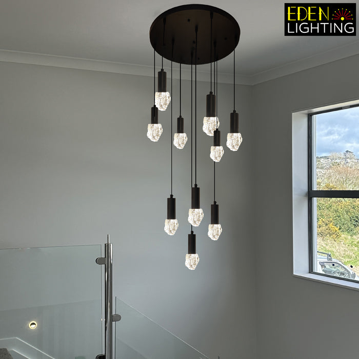 LED Pendant light Color change Black ED500-10-52