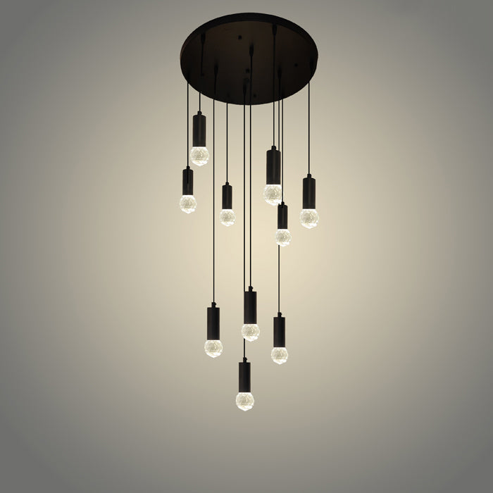 LED Pendant light Color change Black ED500-10-60