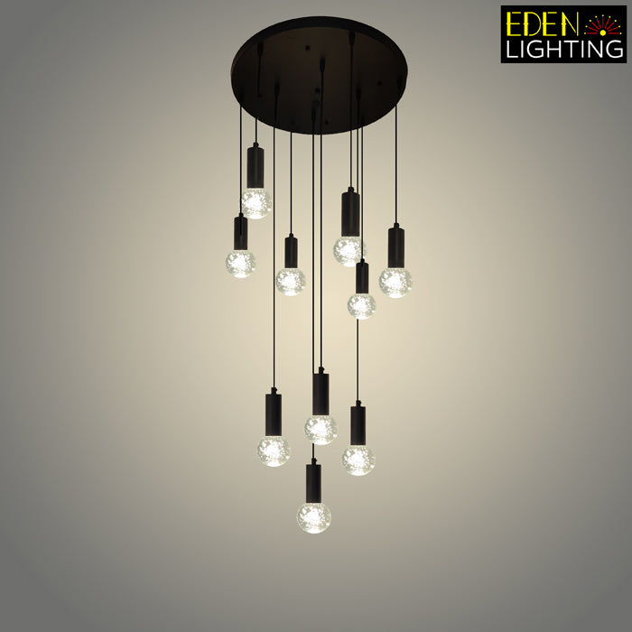 LED Pendant light Color change Black ED500-10-80