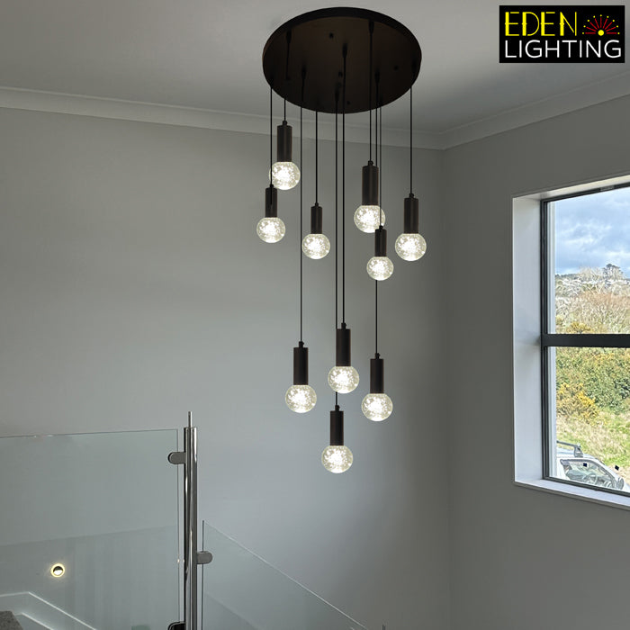 LED Pendant light Color change Black ED500-10-80