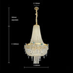 elegant crystal pendant light for hallway size NZ