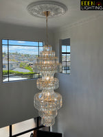 extra large crystal chandelier for open-plan living auckland