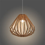 Wooden pendant light with geometric design auckland