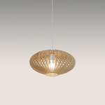 Wooden pendant light with a geometric design nz