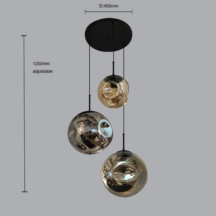 NZ glass pendant measurements