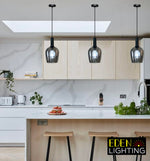 contemporary glass pendant for open-plan kitchen auckland