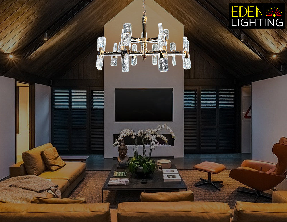 gold crystal chandelier for elegant lounge nz