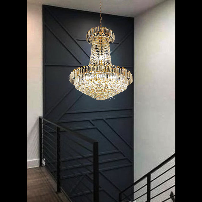 gold crystal chandelier for staircase area nz home