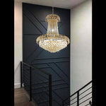 gold crystal chandelier for staircase area nz home