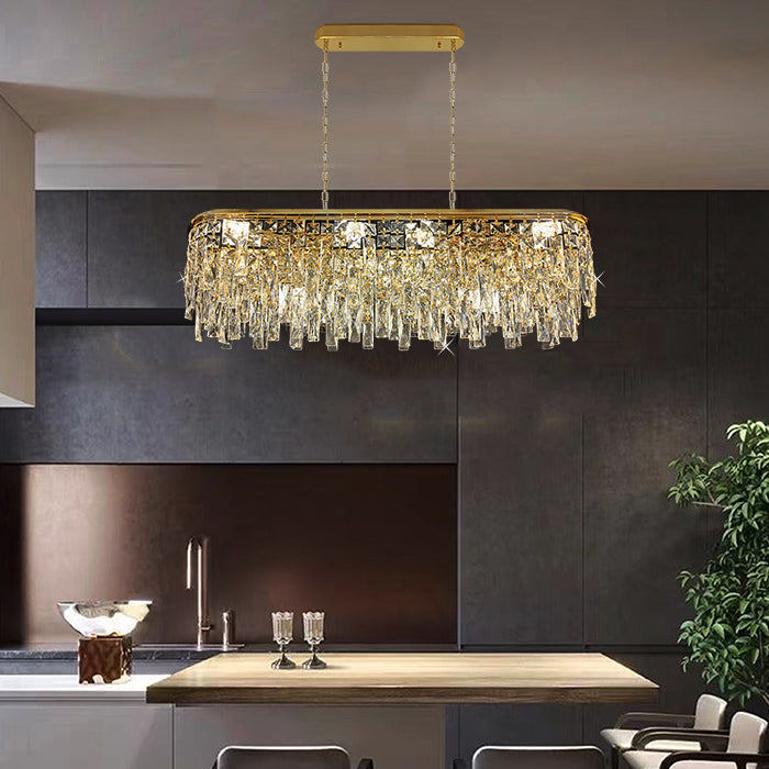 gold crystal island pendant for kitchen west auckland
