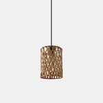 gold leather strap lampshade pendant light for kitchen island New Zealand