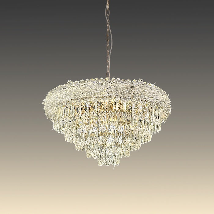 gold pendant light crystals modern design lighting shop NZ