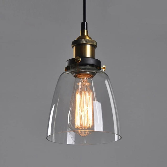 clear glass pendant light for bedside design lighting shop North NZ