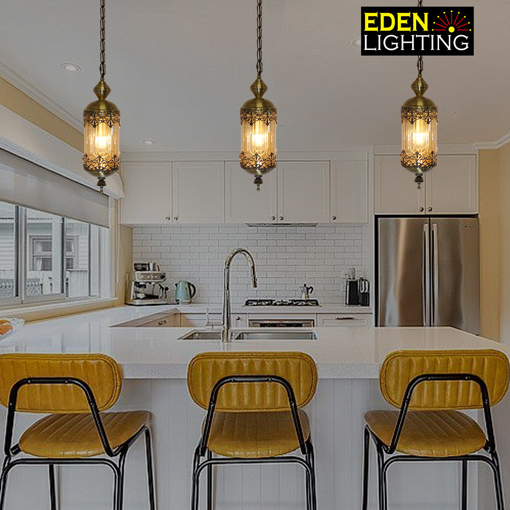 amber glass cylinder pendant for kitchen island nz