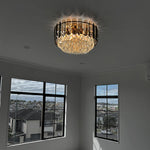 Chandelier hanging with large windows showing a view  nz life
