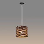 leather lampshade pendant for New Zealand interior design
